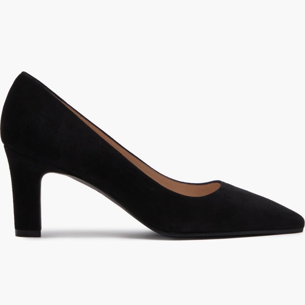 Stuart Weitzman Adria Black Suede Pumps - Picture 1 of 9